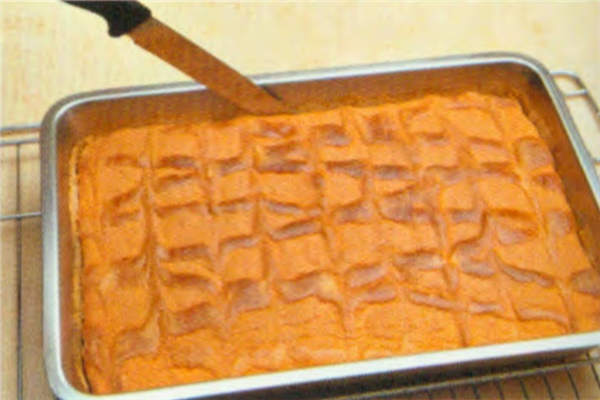 烘焙入门烘焙食谱之花生花纹蛋糕卷糕制作步骤9